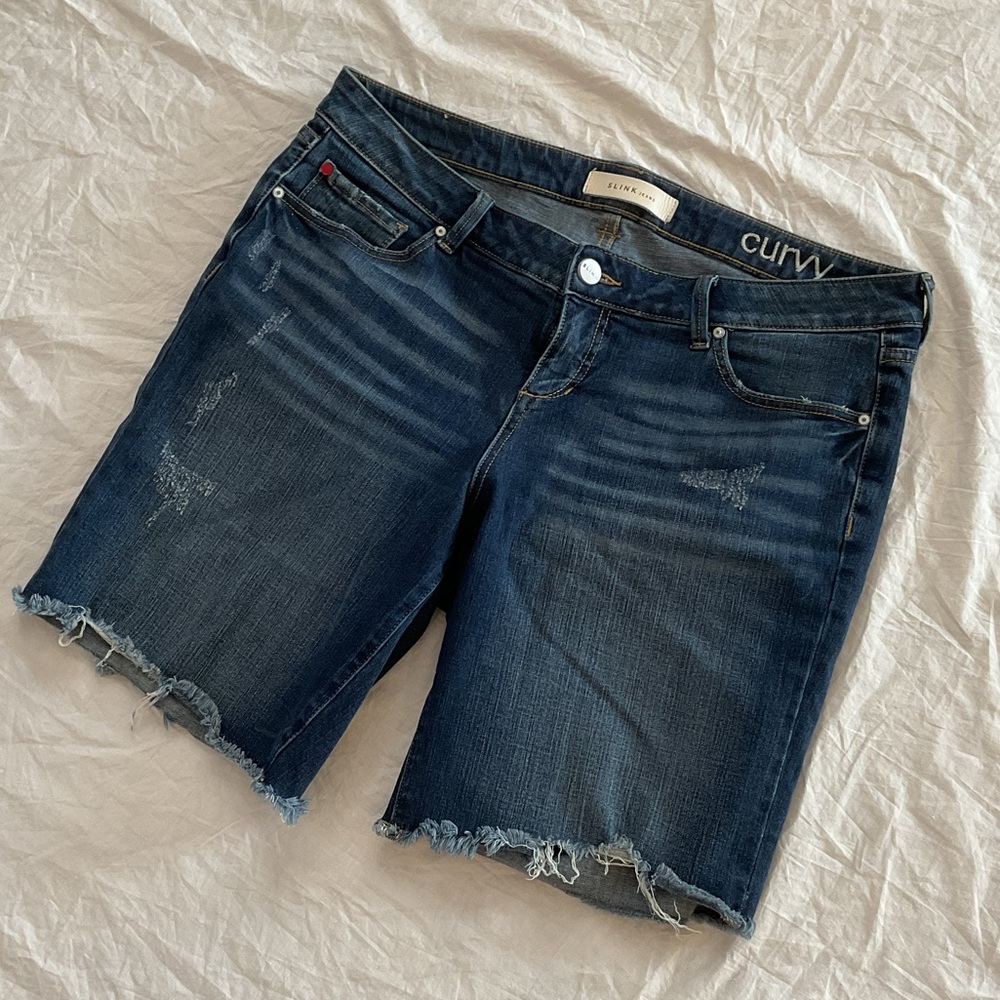 Slink Shorts Jean Curvy Size 14 - Picture 1 of 8